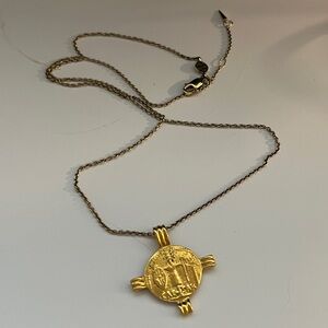Missoma Lucy Williams Caesar Gold Coin Pendant Necklace